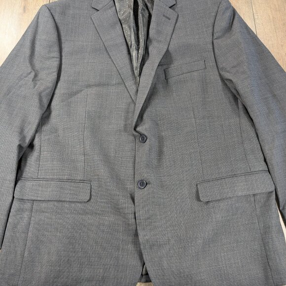 Collection Michael Strahan Blazer Jacket Sport Coat Mens 48 Gray Career Office - Picture 2 of 13